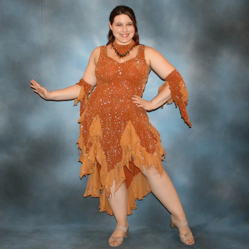 Bronze Latin Dress-Amber Summer unclassified dresses