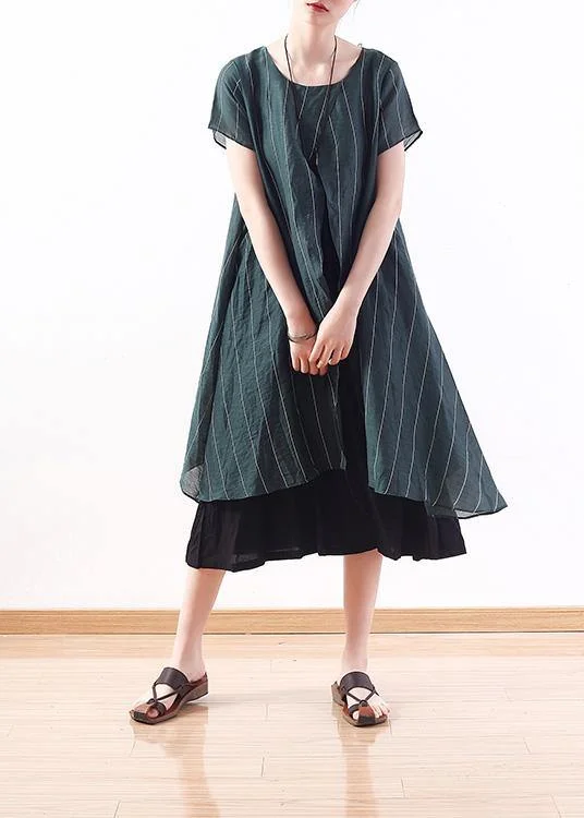 new original design green art thin o neck two pieces of pinstripe dress Discounted unclassified dresses new original design green art thin o neck two pieces of pinstripe dress Discounted unclassified dresses