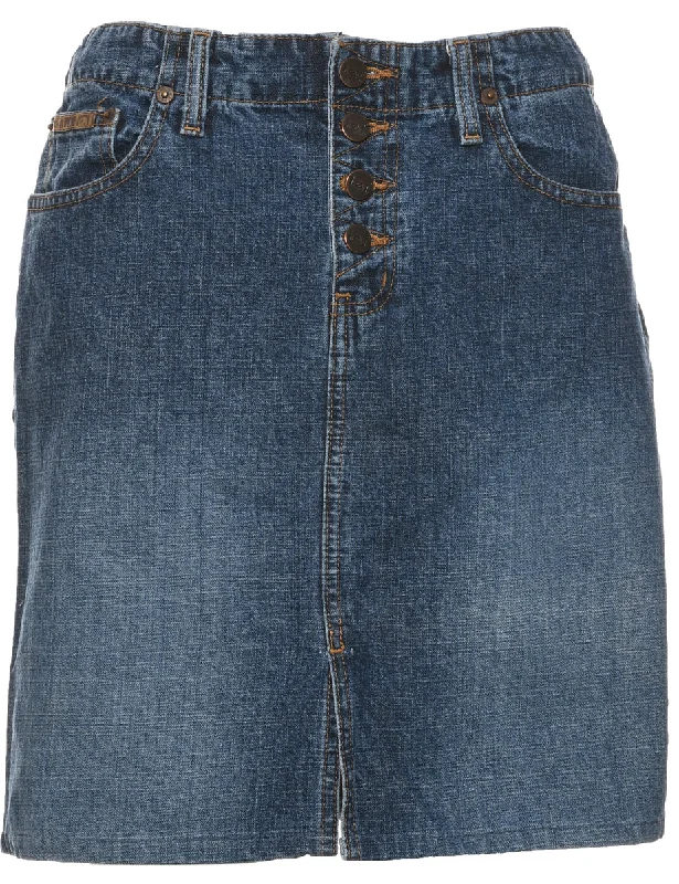 Pencil Shape Denim Skirt - M