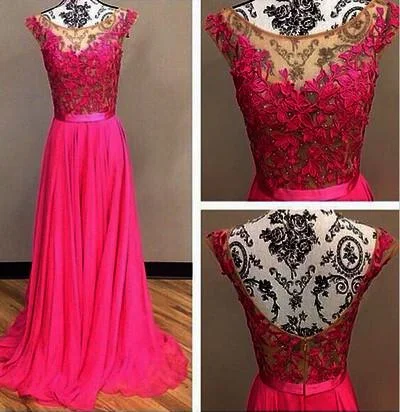 hot pink prom dress,long prom dress,charming prom dress,chiffon prom dress, prom dress, BD531 Best maxi dresses for curvy figures