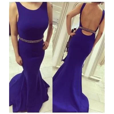royal blue prom dress, long prom dress, backless prom dress, mermaid prom dress, evening dress, BD517 Spring maxi dresses